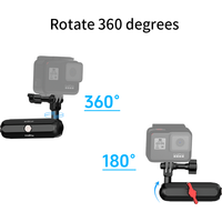Support de rétroviseur en aluminium pour Insta360 One X4 X3 X2 /GoPro Hero 12 11 10 9 8 7 5 Max
