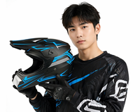 Casque de moto en alliage plastique d'ingénierie certifié 3C QFH UHKJ010 avec image imprimée par transfert thermique, intégral, unisexe, pour adultes, quatre saisons