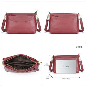 Bolso de Mano de Cuero Suave de un Solo Hombro para Mujer, Bolso Cruzado de Cuero Genuino, Bolso de Hombro de un Solo Hombro para Mujer - Product Image 2