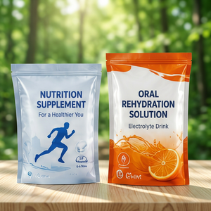 Sachet plastique pour emballage nutritionnel et sachet plastique laminé refermable pour réhydratation orale - Product Image 5