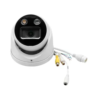 Sound Light Alarm aktif pembersihan kubah kamera CCTV IPC-HDW3549H-AS-PV Full warna kamera IP
