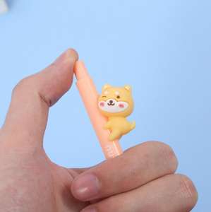 Dibujos animados <span class=keywords><strong>Akita</strong></span> Dog Series Creative Cute Press Gel Pen Tinta negra y azul Punta de 0,5mm Uso escolar y de oficina - Product Image 6