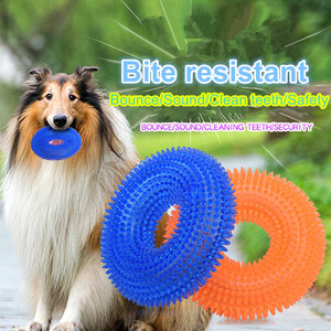 TPR Tương Tác Dog Bàn Chải Đánh Răng Vòng Ecofriendly Cao Su Làm <span class=keywords><strong>S</strong></span>ạch Nhai Molar Pet Dog Đồ Chơi - Product Image 6