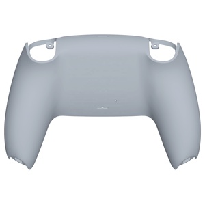 EXtremeRate Soft Touch Grip Gray Custom Back Housing Shell for PS5 Controller