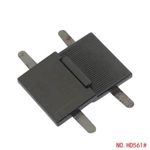 Accessoires de sac à main en gros d'usine Serrure magnétique <span class=keywords><strong>invisible</strong></span> Matériel en métal Serrure de sac rectangulaire Serrures à torsion de haute qualité pour sac - Product Image 2