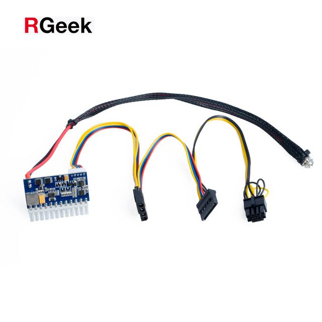 RGeek DC 16~24V 19V 24pin 200W Peak Switch Power MINI ITX ATX PSU PC Power Supply for PC Computer PICO PSU