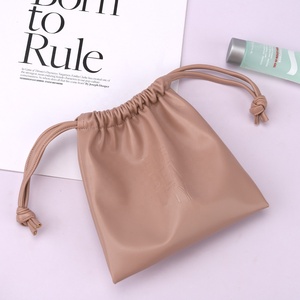 Sac de rangement étanche en cuir PU souple avec cordon de serrage pour téléphone portable et écouteurs, fabriqué par ODM Factory - Product Image 6