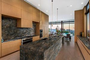 Losas y Azulejos de Cuarzo Fusionado Azul Union Stone, Acabado Pulido de Lujo, para Pisos y Paredes de Cocina y Villas, Diseño Moderno, Tamaños Personalizados - Product Image 2