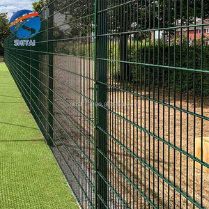 รั้วลวดตาข่ายสองชั้นแบบเชื่อมเคลือบด้วยผงสำหรับสนามรั้ว656ลายตารางคู่868แนวนอนสองชั้นสวยงาม - Product Image 5