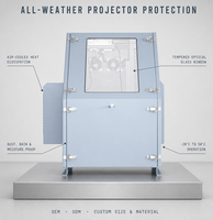 Boîtier de protection pour projecteur extérieur OEM personnalisé, étanche et anti-poussière, pour projection vidéo