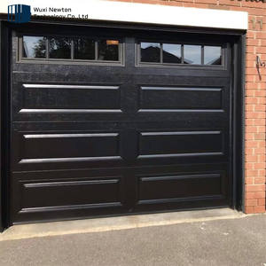Portes de <span class=keywords><strong>garage</strong></span> piétonniers en alliage d'aluminium noir, design moderne, nouvelle collection, en promotion pour la maison - Product Image 4