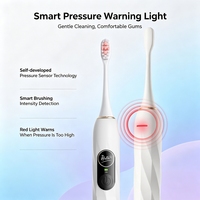 Nuevo Modelo 2026, Cepillo de Dientes Eléctrico Sónico IPX8 al por Mayor con Sensor, Cepillo de Dientes Electrónico Impermeable