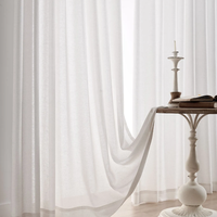 Rideaux personnalisés en tissu de luxe salle à manger salon stores transparents maison hôtel hôpital chambre rideaux transparents pour la maison