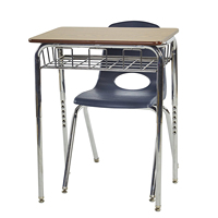 Meubles scolaires Dingjia, table et chaises pour étudiants avec structure métallique, design moderne, utilisation en classe, porte-livres pour centre commercial et hôtel