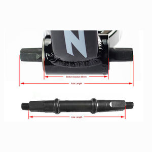 GINEYEA 110.5/113/116/118/120/122.5/124.5/127.5mm <span class=keywords><strong>Axe</strong></span> intégré scellé pour vélo <span class=keywords><strong>de</strong></span> montagne avec roulement à trous carrés, boîtier <span class=keywords><strong>de</strong></span> <span class=keywords><strong>pédalier</strong></span> pour vélo - Product Image 3