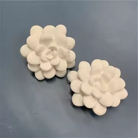 Fleur de pivoine en céramique parfumée, rose en céramique sculptée à la main, pierre diffuseur d'aromathérapie en plâtre