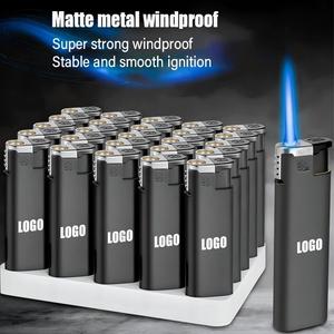 2025 màu hồng ngọn lửa biểu tượng tùy chỉnh tất cả các màu đen xì gà nhẹ lửa ngọn lửa nhẹ hơn giá rẻ gas nhẹ hơn thuốc lá có thể được tùy chỉnh - Product Image 2