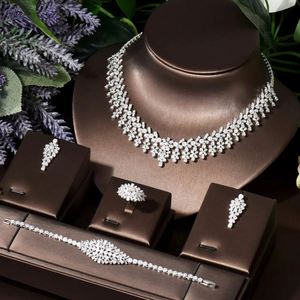 HIBRIDE, conjuntos de joyería árabe saudita Vintage para mujer, accesorios de boda, cristal de circón, conjunto de joyería nupcial de Dubái, regalos de fiesta - Product Image 1