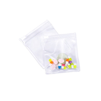 Lot de 50 petites enveloppes en plastique, fermeture éclair, personnalisable avec Logo, sachets d'emballage de pilules médicales, vente en gros