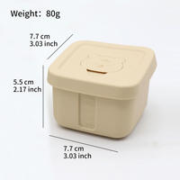 Nouveauté : Boîte de conservation alimentaire en silicone de qualité alimentaire, étanche, hermétique, sans BPA, pour enfants, école, voyage, compatible micro-ondes et lave-vaisselle