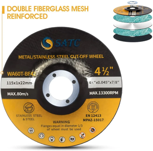 Disque <span class=keywords><strong>de</strong></span> découpe en gros 4-1/2"x0.045 X 7/8" pour métal et acier inoxydable, pour meuleuse d'angle et outil pneumatique, fabricant OEM, logo personnalisé EN12413 - Product Image 4