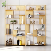 IULTRA Étagère de bureau autoportante double face personnalisée, design haut avec étagères ouvertes pour bureau à domicile – Moderne, écologique, grande taille