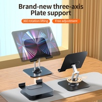 Support de bureau flexible pour téléphone portable et tablette, en alliage d'aluminium, étanche, réglable en hauteur et à 360 degrés, prix d'usine