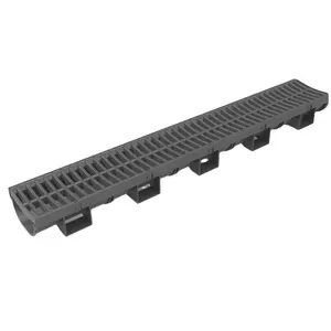 Hdpe Drainage HDPE Trench Drainage Channel Drain Grate Cover With Press Stainless Steel