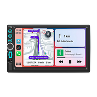 Autoradio 2 DIN 7 pouces avec écran tactile, Bluetooth, Carplay sans fil, Android Auto, radio FM, USB Type-C, lecteur MP5 double DIN