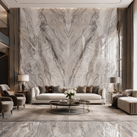 Nouvelle dalle en pierre frittée effet marbre vénitien, carrelage en porcelaine poli effet marbre 1600 x 3200 x 12 mm pour mur