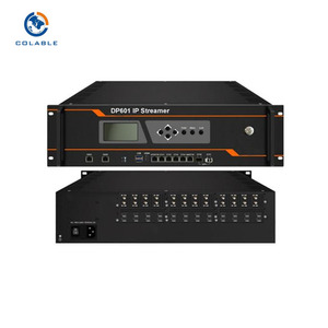 โมดูเลเตอร์อินเทอร์เน็ต IPTV HLS RTMP SRT UDP ดิจิตอล headend HD DVB-S/2ถึง DVB-C <span class=keywords><strong>QAM</strong></span> DVB-T ISDB-T DP601โมดูเลเตอร์ ATSC - Product Image 3