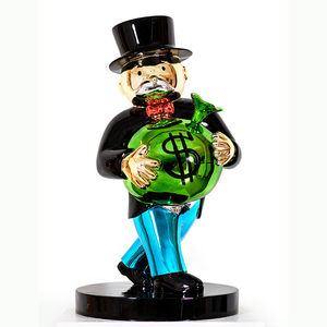 Venta caliente 80cm Chapado <span class=keywords><strong>Alec</strong></span> <span class=keywords><strong>Monopoly</strong></span> Escultura Estatuas de <span class=keywords><strong>Monopoly</strong></span> de tamaño real <span class=keywords><strong>Alec</strong></span> <span class=keywords><strong>Monopoly</strong></span> Estatua de resina para la venta - Product Image 4