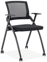 Chaise de bureau pour personnel, chaise d'ordinateur en maille de haute qualité, design pliable, minimaliste, respirante, pour la formation