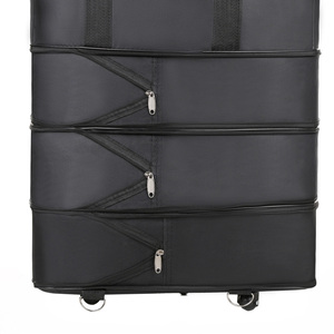 Bolsa de lona de nailon de gran capacidad, bolsa de viaje impermeable y duradera con cierre de cremallera, moda sencilla, unisex, para <span class=keywords><strong>viajes</strong></span>, 80x47x25cm - Product Image 3