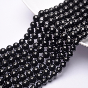 UJBOX Vente en gros de perles de <span class=keywords><strong>tourmaline</strong></span> <span class=keywords><strong>noire</strong></span> naturelle, perles rondes de cristal de guérison pour la fabrication de bijoux, protection Feng Shui, approvisionnement en vrac - Product Image 6