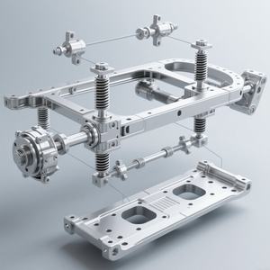 Service personnalisé Pièces CNC de précision Pièces automobiles en aluminium anodisé par galvanoplastie Voitures prototypes et pièces modifiées - Product Image 2