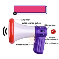 Jouet de corne changeur de voix drôle en plastique coloré haut-parleur de fête jeu Gags et blagues pratiques cadeau nouveauté jouet pour enfants