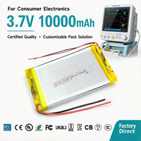 10000 MAh Kapasitas Tinggi Densitas Tinggi 3. Baterai Lithium Polymer Isi Ulang 7 Volt, Cocok untuk Laptop dan Peralatan Medis