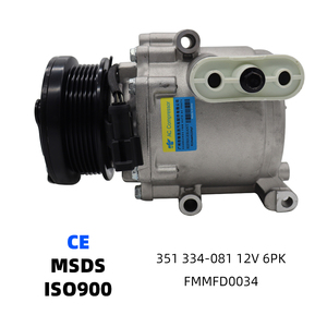 คอมเพรสเซอร์แอร์รถยนต์ 351334081 1016001045 6S6H19D629AB 6PK 12V สำหรับรถฟอร์ด เฟียสต้า VI 1.6 ฟิวชั่น 1.4 ปี 1998-2000 - Product Image 1