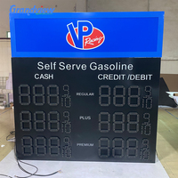 Panneau led de station-service personnalisé 7 segments affichage led panneaux de prix pour stations-service pompe topper