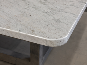 Andromeda <b>White</b> Granite Prefab Vanity Top Granite Countertop Natural Stone Vanity Top Work Surface Cut-to-Size - Product Image 3