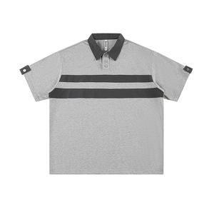 Polo a rayas a la moda para hombre: material ligero de secado rápido con ajuste moderno, ideal para golf y sofisticación diaria - Product Image 2
