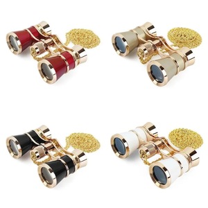 OEM <span class=keywords><strong>Binocolo</strong></span> <span class=keywords><strong>Vintage</strong></span> in Metallo 3X25 con Catena, Occhiali Mini Dorati Stile Old Money, Telescopio di Moda - Product Image 6