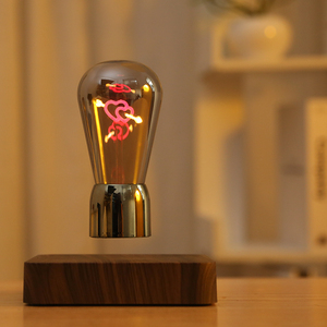 Novedosa Lámpara de Mesa LED con Bombilla Magnética Flotante Antigravedad en Forma de Corazón 360 °   Escritorio Giratorio para Dormitorio, Decoración Única, Regalo para Enamorados - Product Image 5
