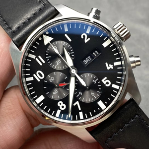 Montre de sport multifonction de luxe pour homme en acier inoxydable avec aiguilles lumineuses et personnalisation du logo du designer - Product Image 1