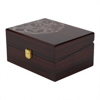 Boîte à montres en bois, finition laquée mate, double porte, étui de rangement, logo personnalisé pour cadeau et présentation