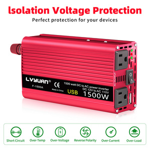 Lvyuan 500W 1000W sửa đổi Sine Wave <span class=keywords><strong>INVERTER</strong></span> 12V 24V đến 110V 120V AC cho trường hợp khẩn cấp Bộ dụng cụ với giá thấp - Product Image 6