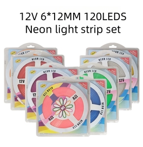 12V RGB <b>Neon</b> <b>Flex</b> LED Strip Light Kit Silicone Waterproof Outdoor Sign Lighting for Advertising Board Home Decor - Product Image 1