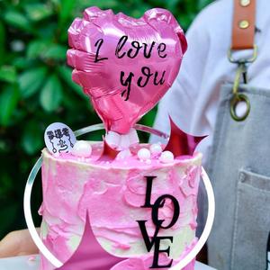 Decoración de Pastel en Forma de Corazón con Miel y Dulzura, Plástico Acrílico, Estilo Ins, para Cumpleaños de Princesa, Día de San Valentín, Festival Qixi - Product Image 2