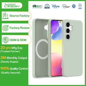 Coque de téléphone magnétique anti-choc Soonleader pour Samsung S25 Plus S25 coque de téléphone arrière en Silicone revêtue de caoutchouc Ultra doux au toucher - Product Image 1